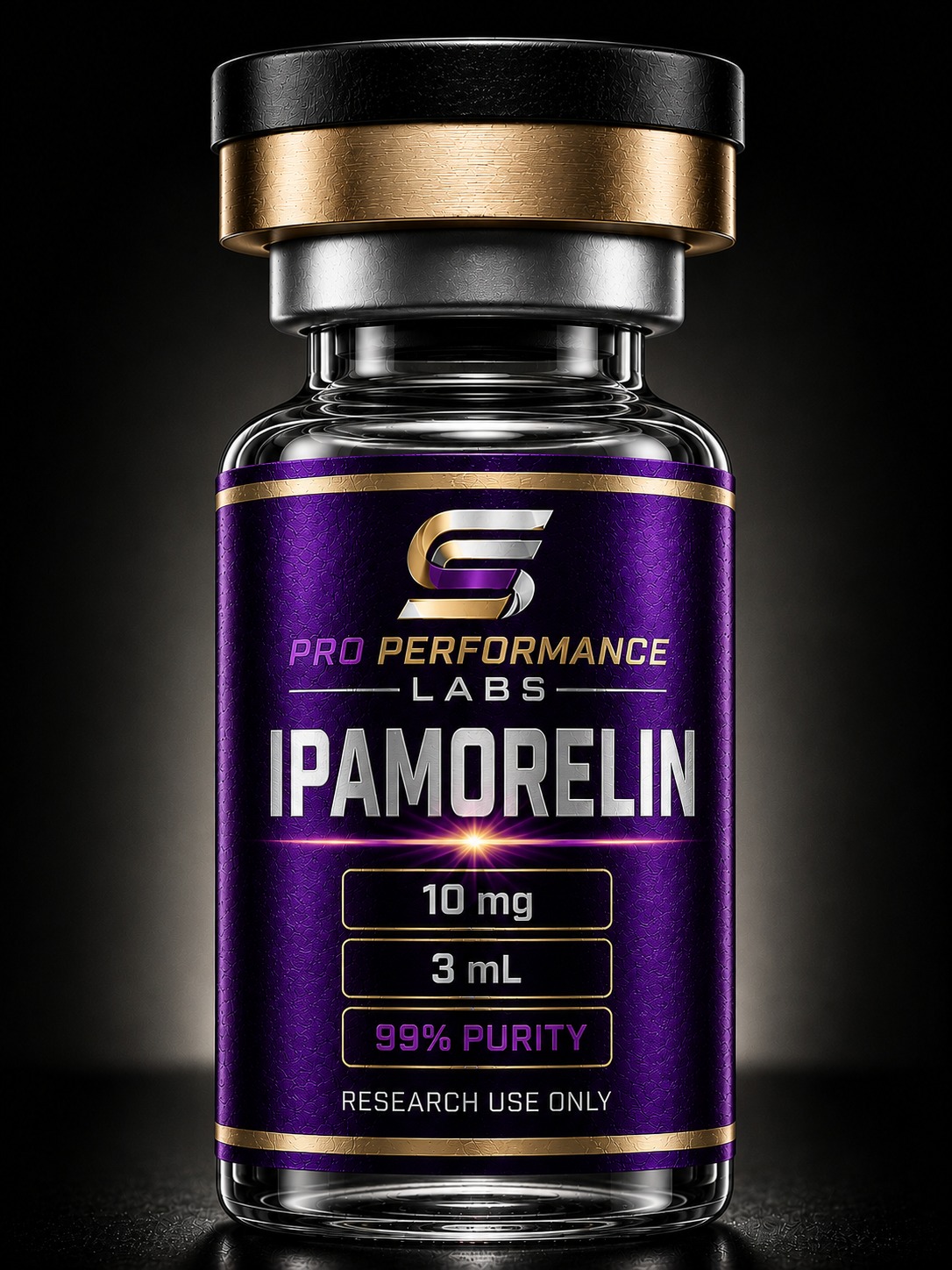 Ipamorelin research peptides vial by Pro Performance Peptides